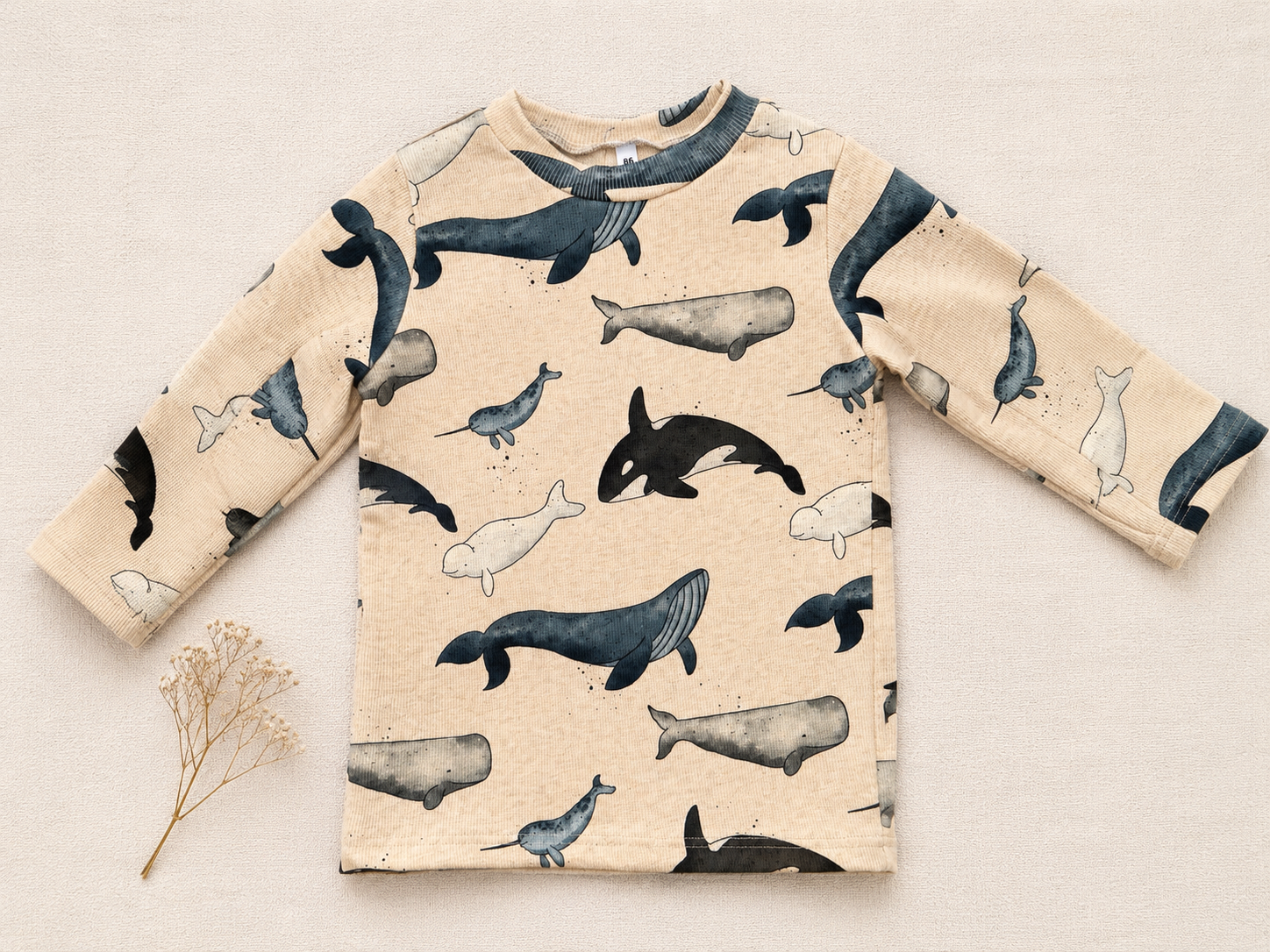 Langarmshirt Meerestiere