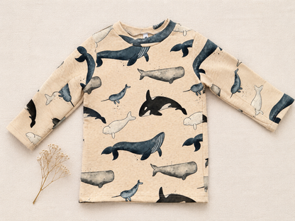 Langarmshirt Meerestiere