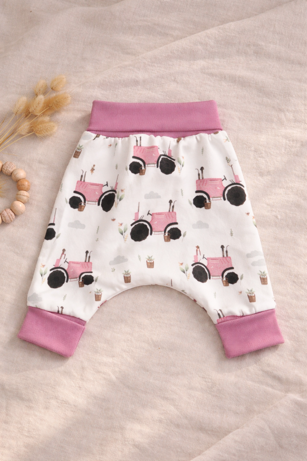 Pumphose Traktor rosa