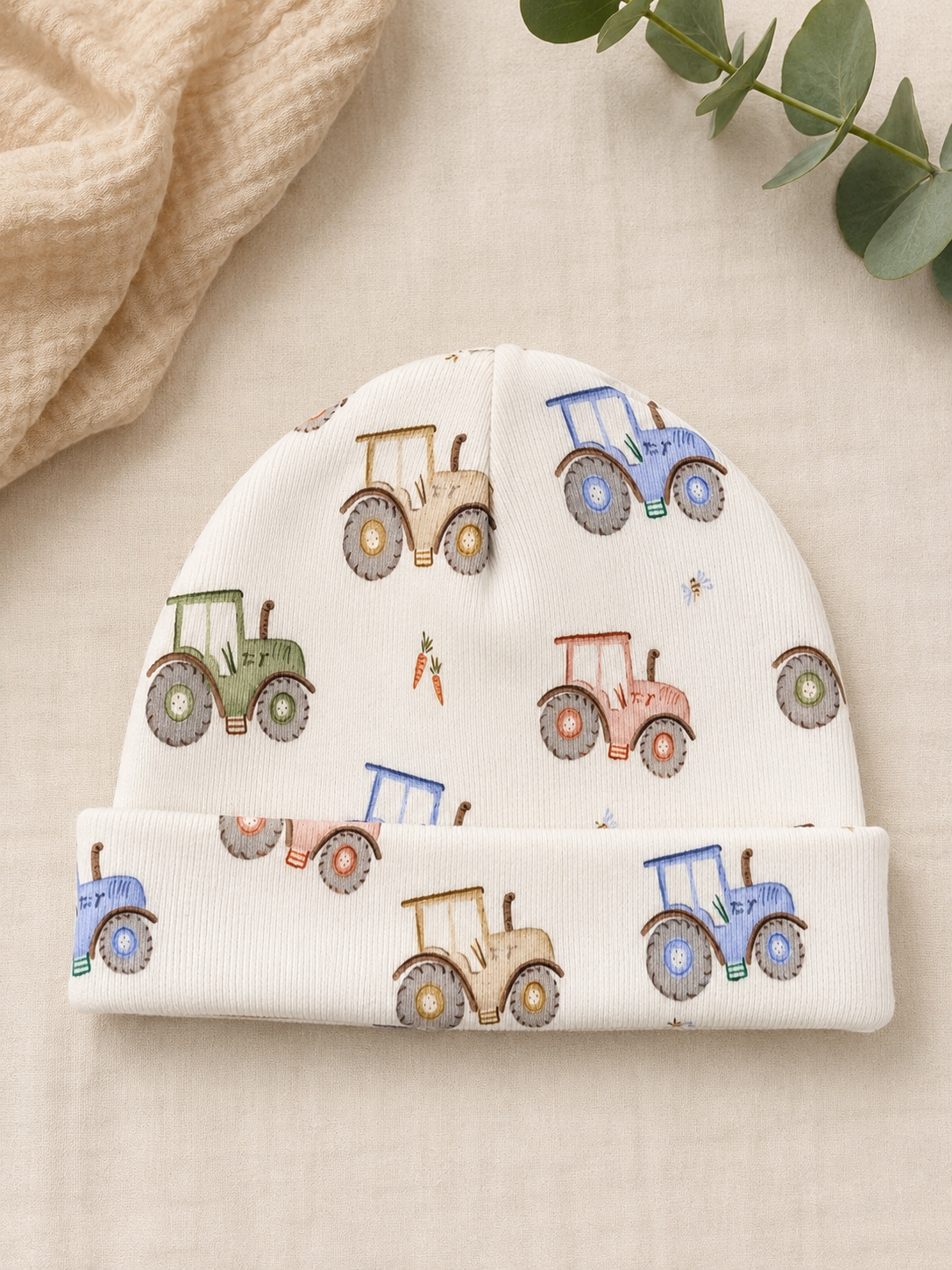 Beanie Traktor bunt 49-51cm