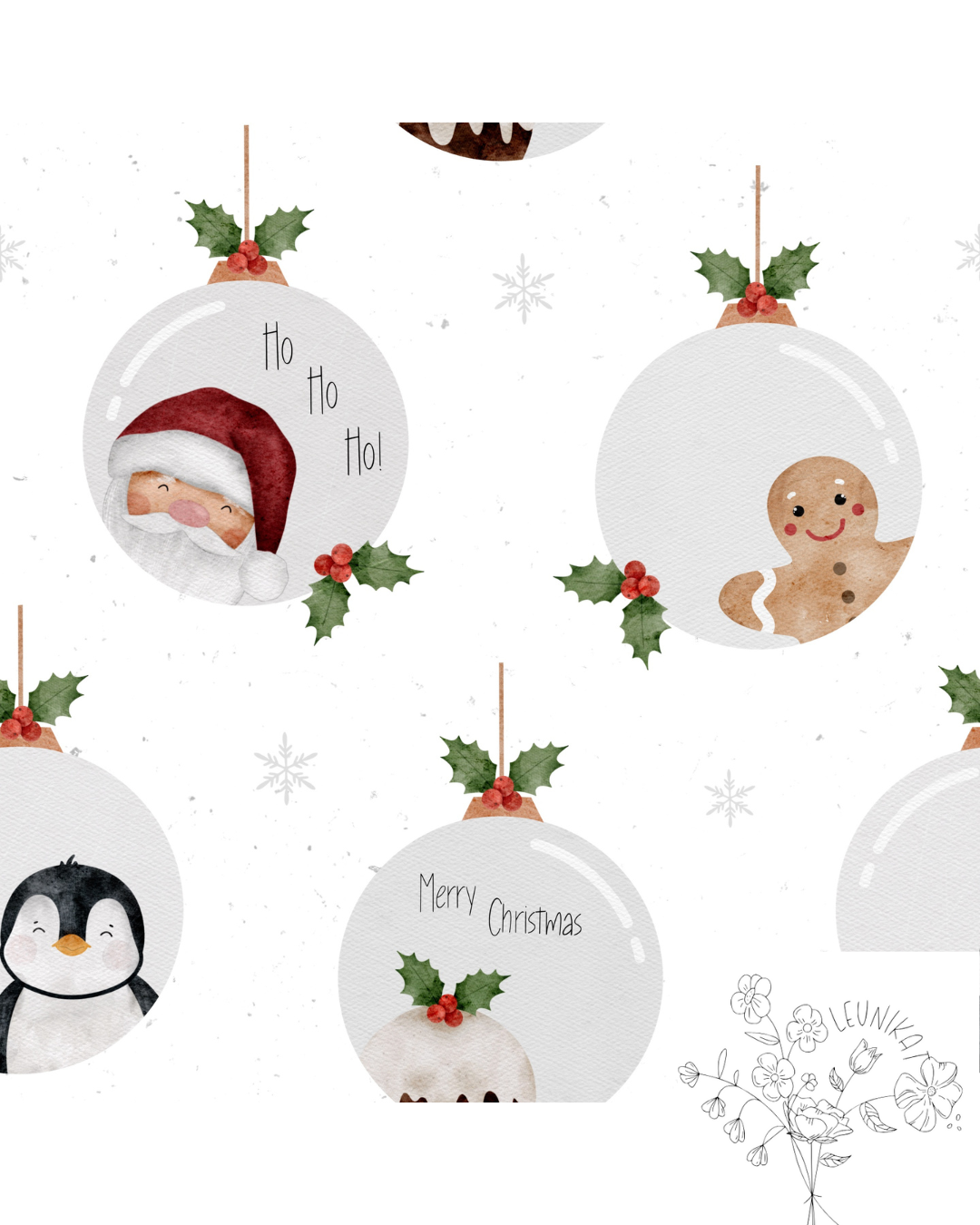 Christmas Kugeln weiß