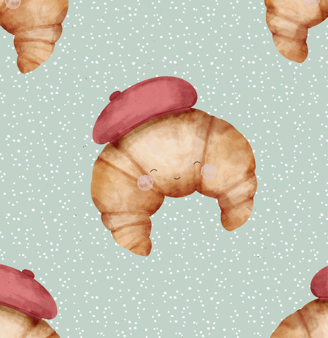 Croissant mit roter Mütze