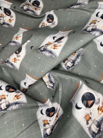 Stoff Astronaut im Glas