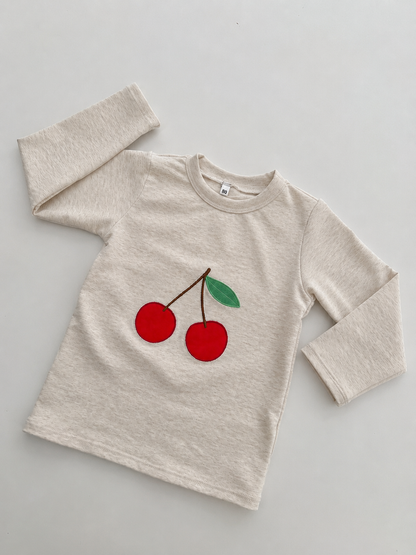 Langarmshirt Kirsche