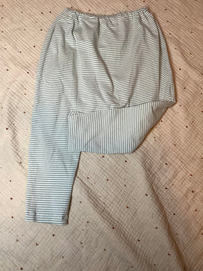 Leggings hellblau gestreift