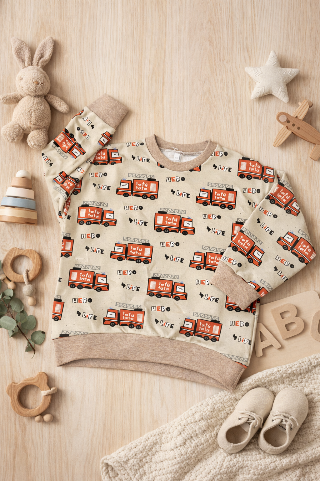 Oversize Pullover Feuerwehr