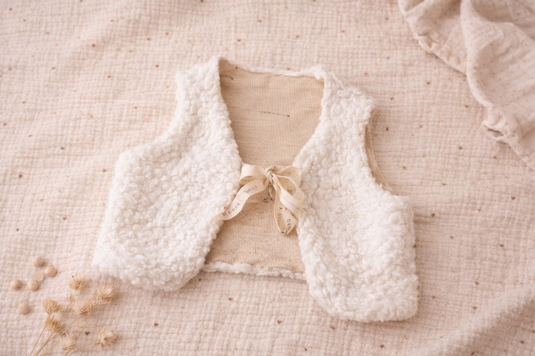 Weste Teddyfell weiß