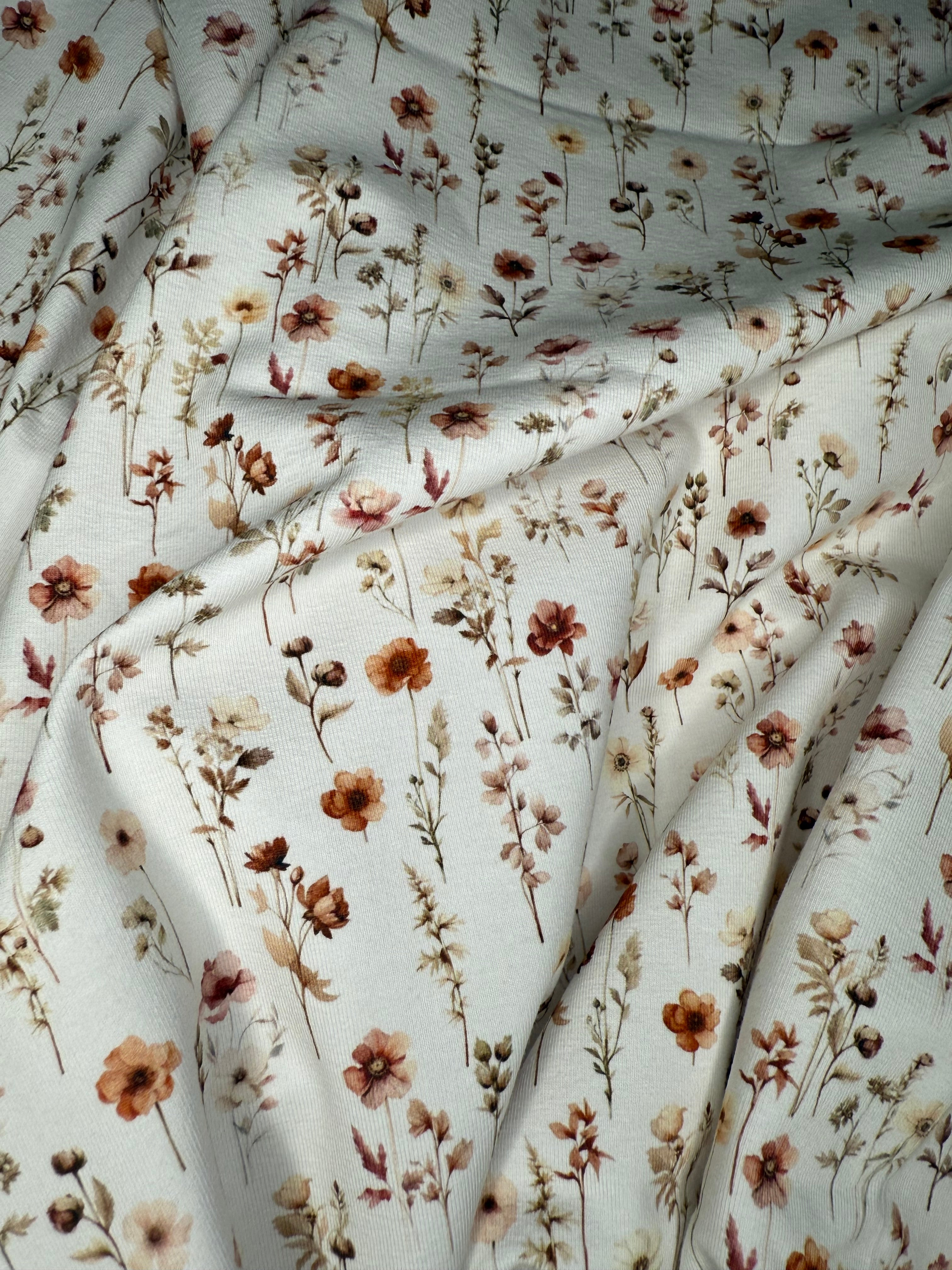 Stoff Vintage Blumen