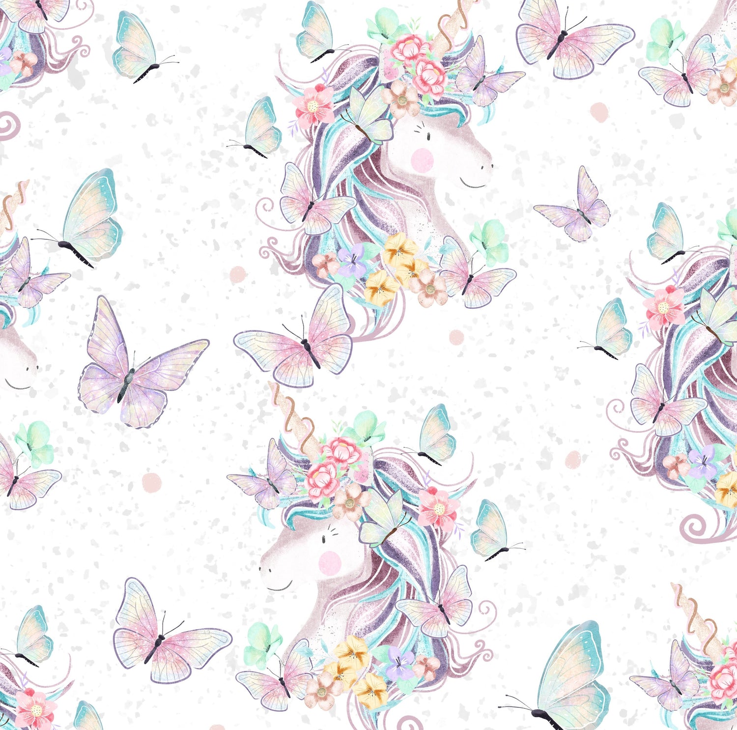 Licorne avec papillons