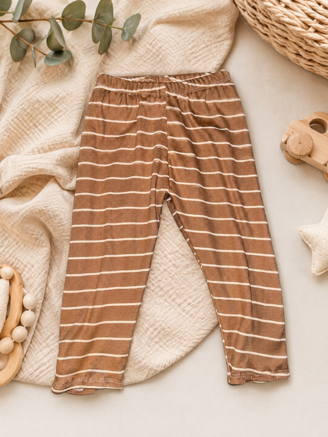Leggings braun gestreift