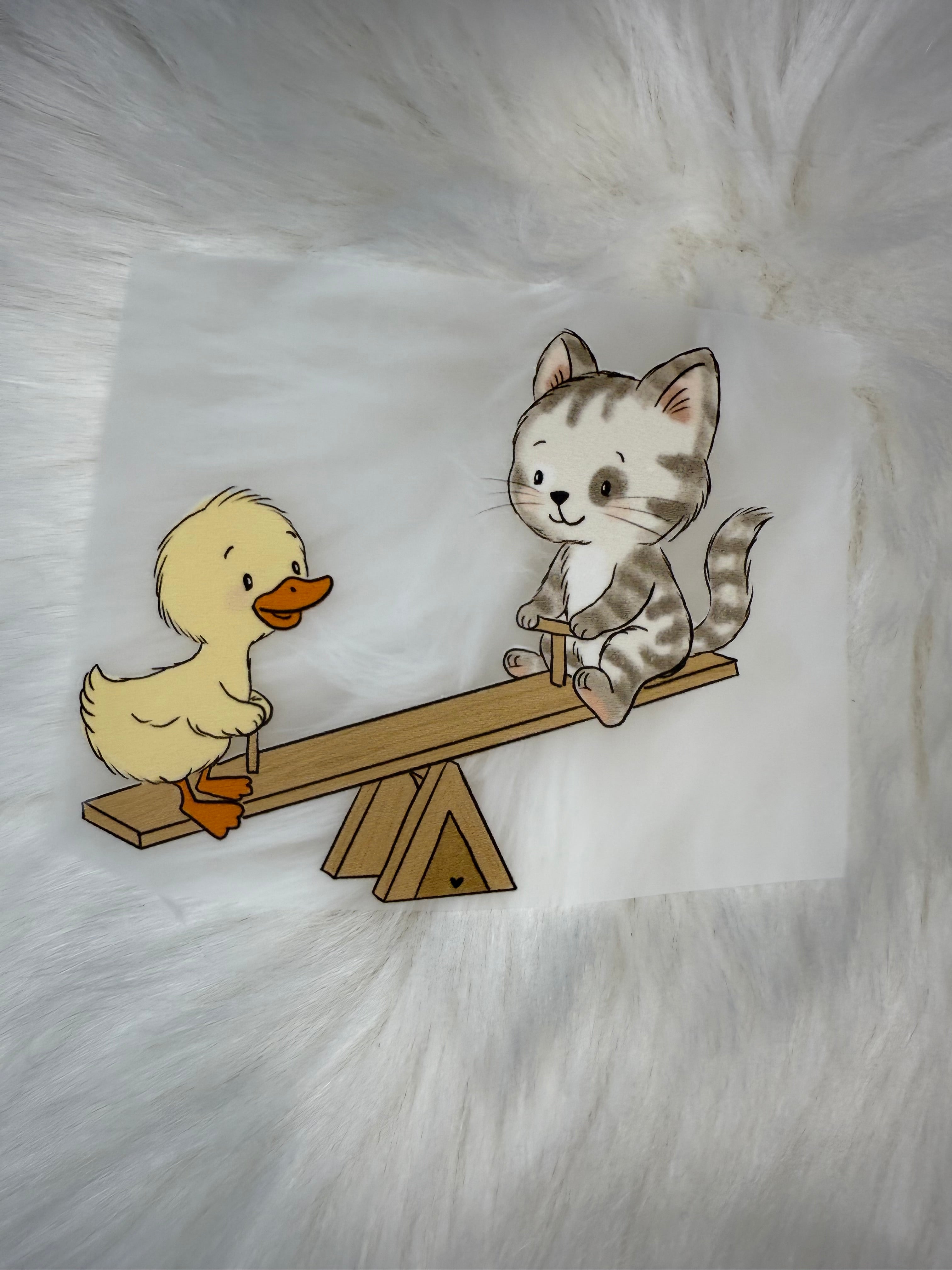 Bügelbild &quot;Wippe&quot;