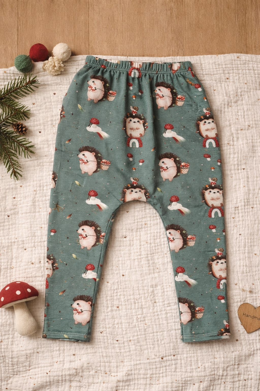 Leggings Igel mit Pilz