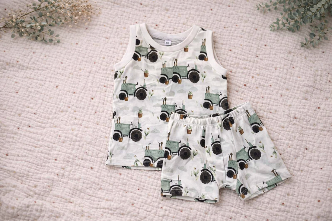 Set Unterwäsche  Retro Traktor