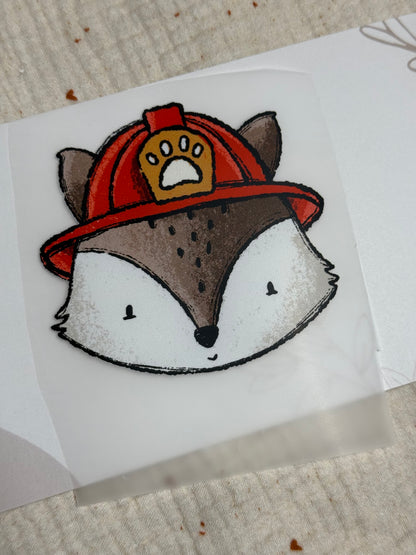 Bügelbild &quot;Fuchs Feuerwehr&quot;