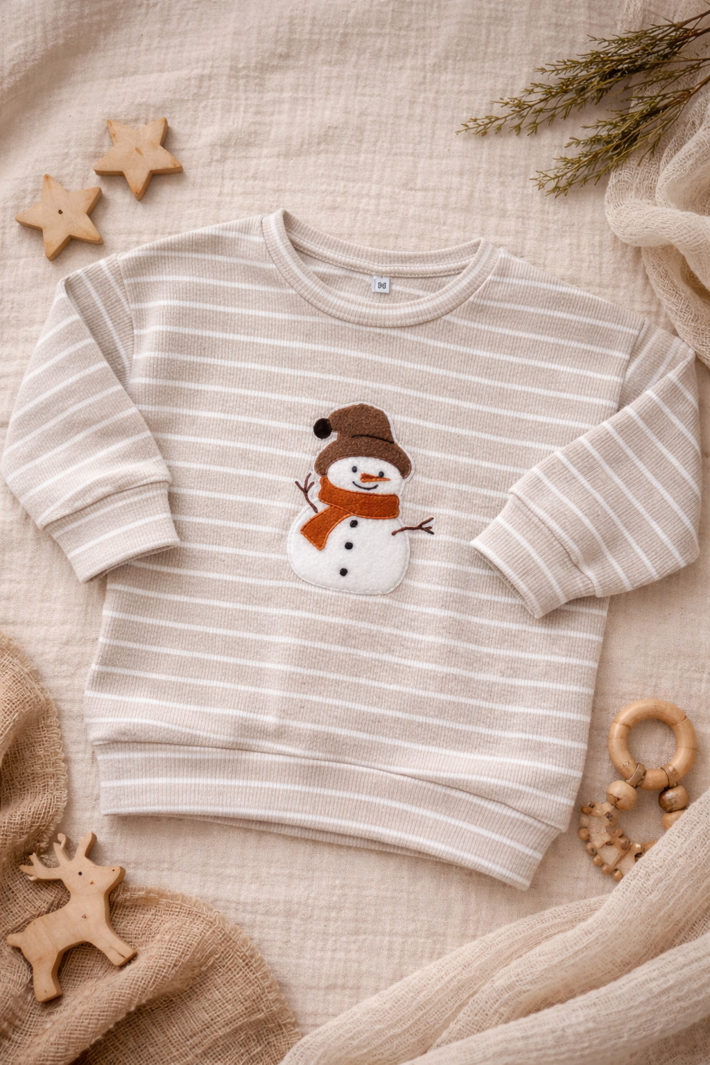 Oversize Pullover Schneemann