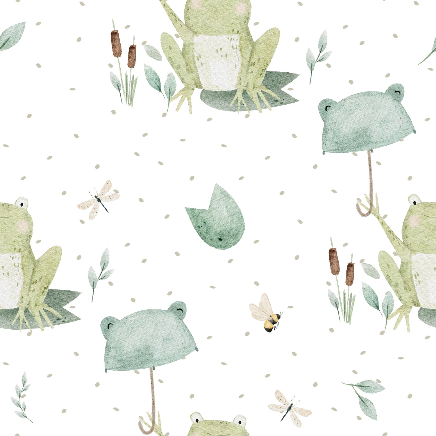 Frosch mit Regenschirm