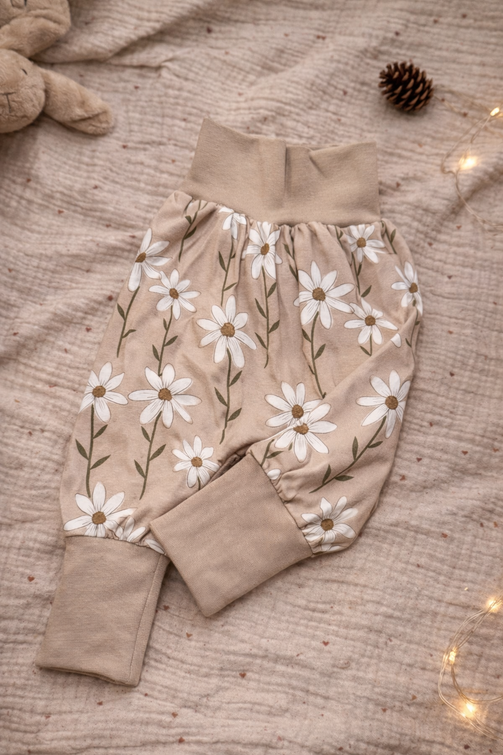 Sarouel beige fleuri