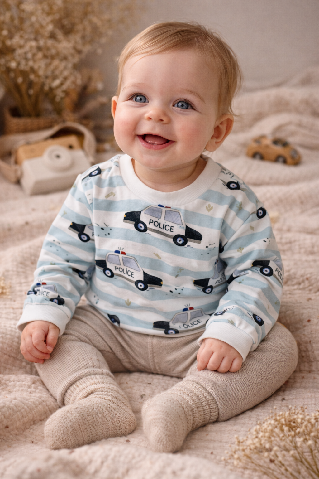 Oversize Pullover  Polizei