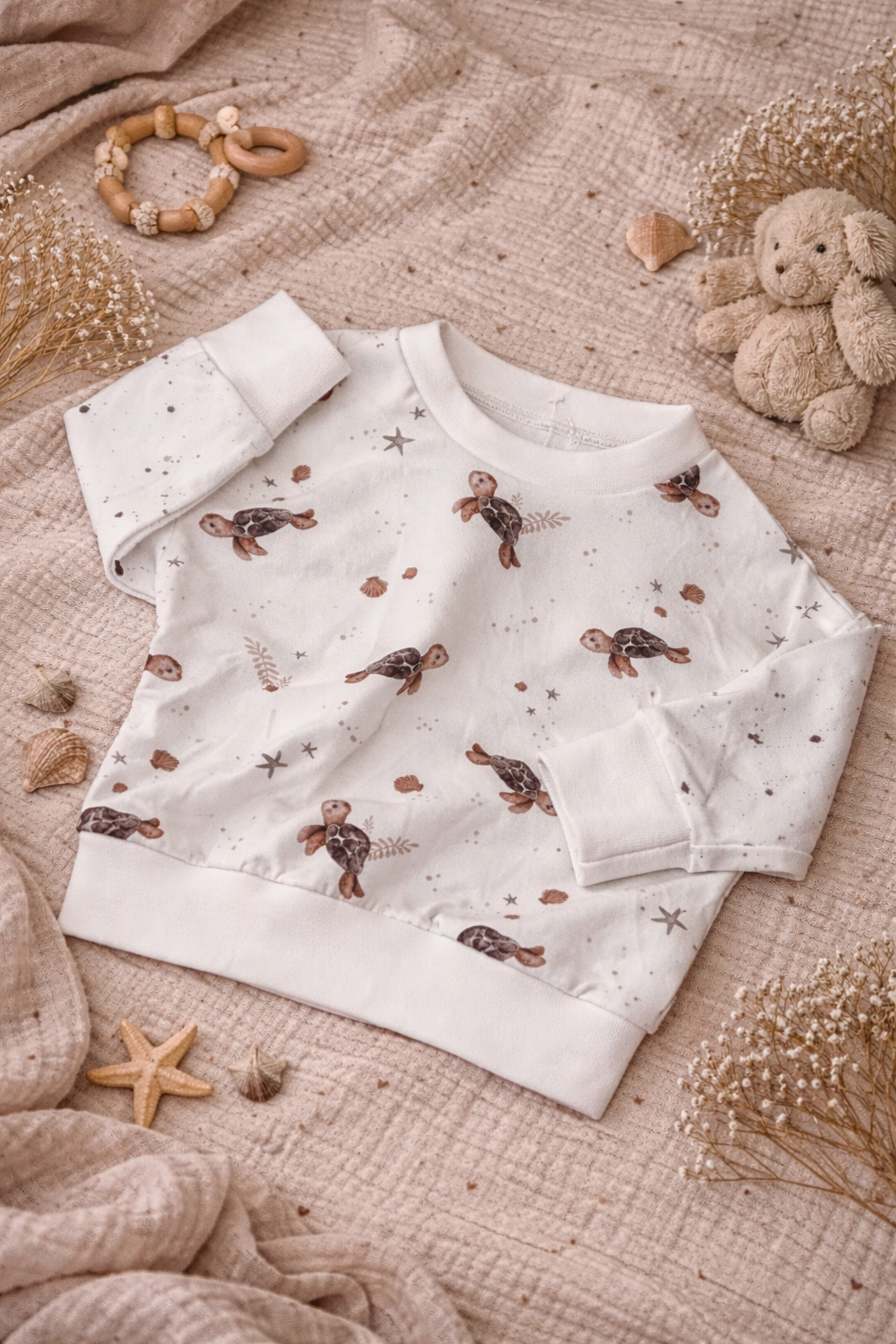 Oversize Pullover  Schildkröte