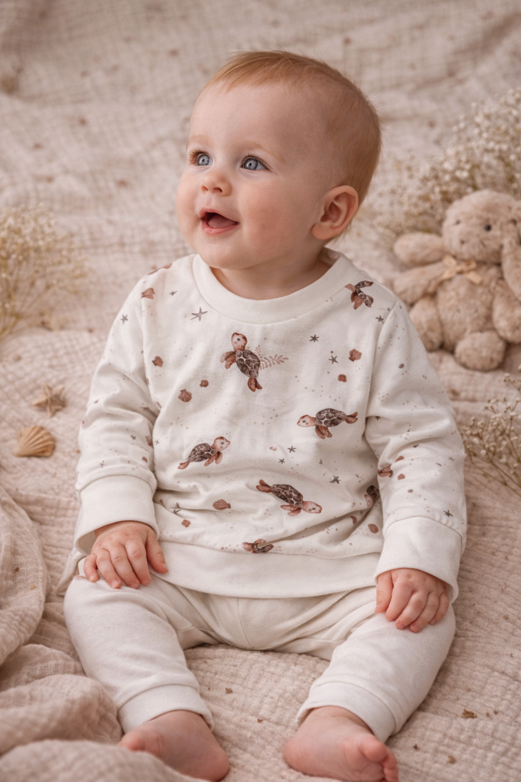 Oversize Pullover  Schildkröte