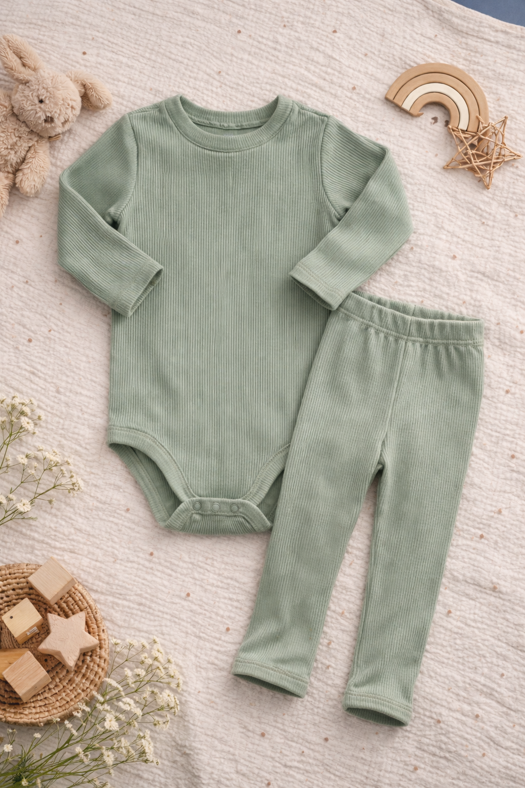 Individuelle Bestellung Body und Leggings Set aus Rippjersey