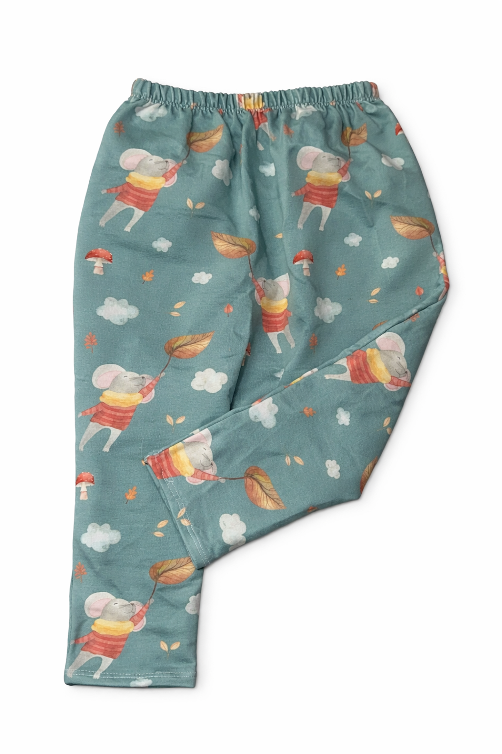 Leggings Maus mit Blatt