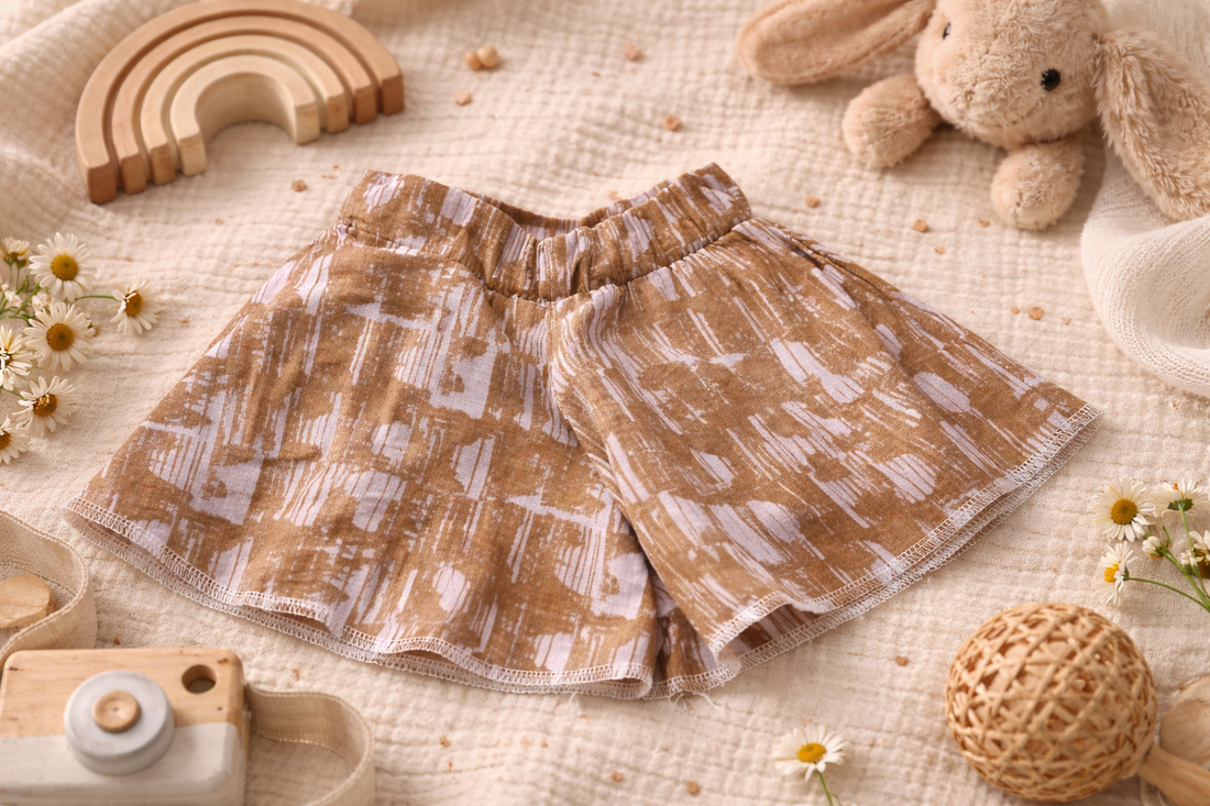 Kurze Hose braunrosa