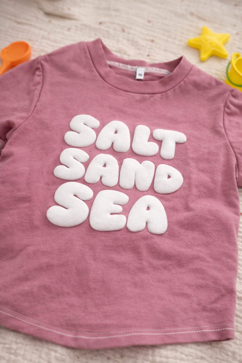 T-shirt ou manche longue "Salt Sand Sea" avec revers