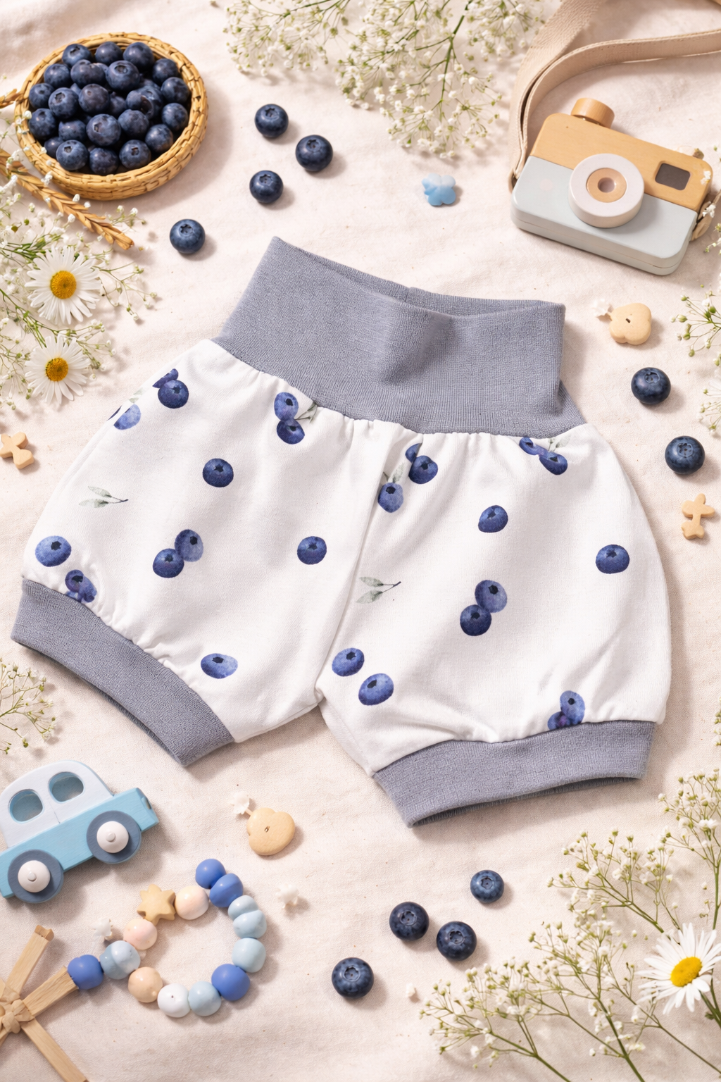 Kurze Pumphose Blaubeeren