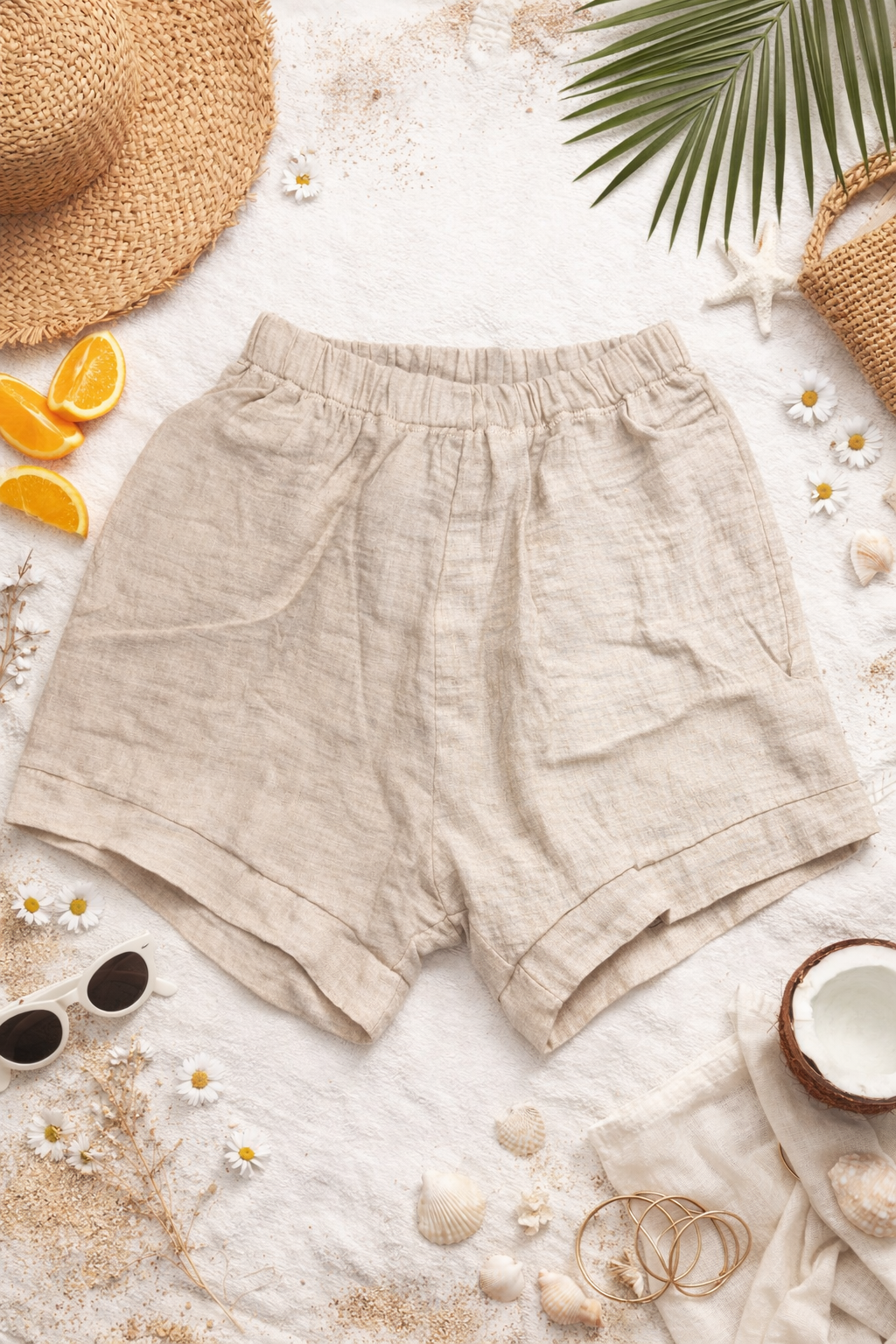 Musselin Schleifen Shorts