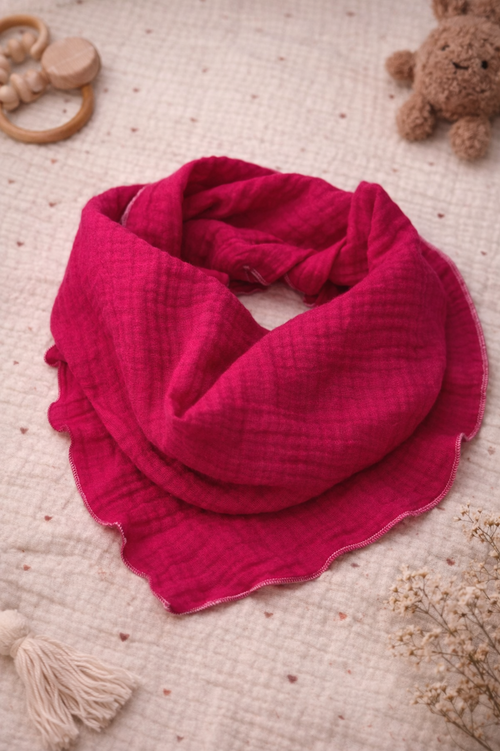 Musselin Halstuch pink