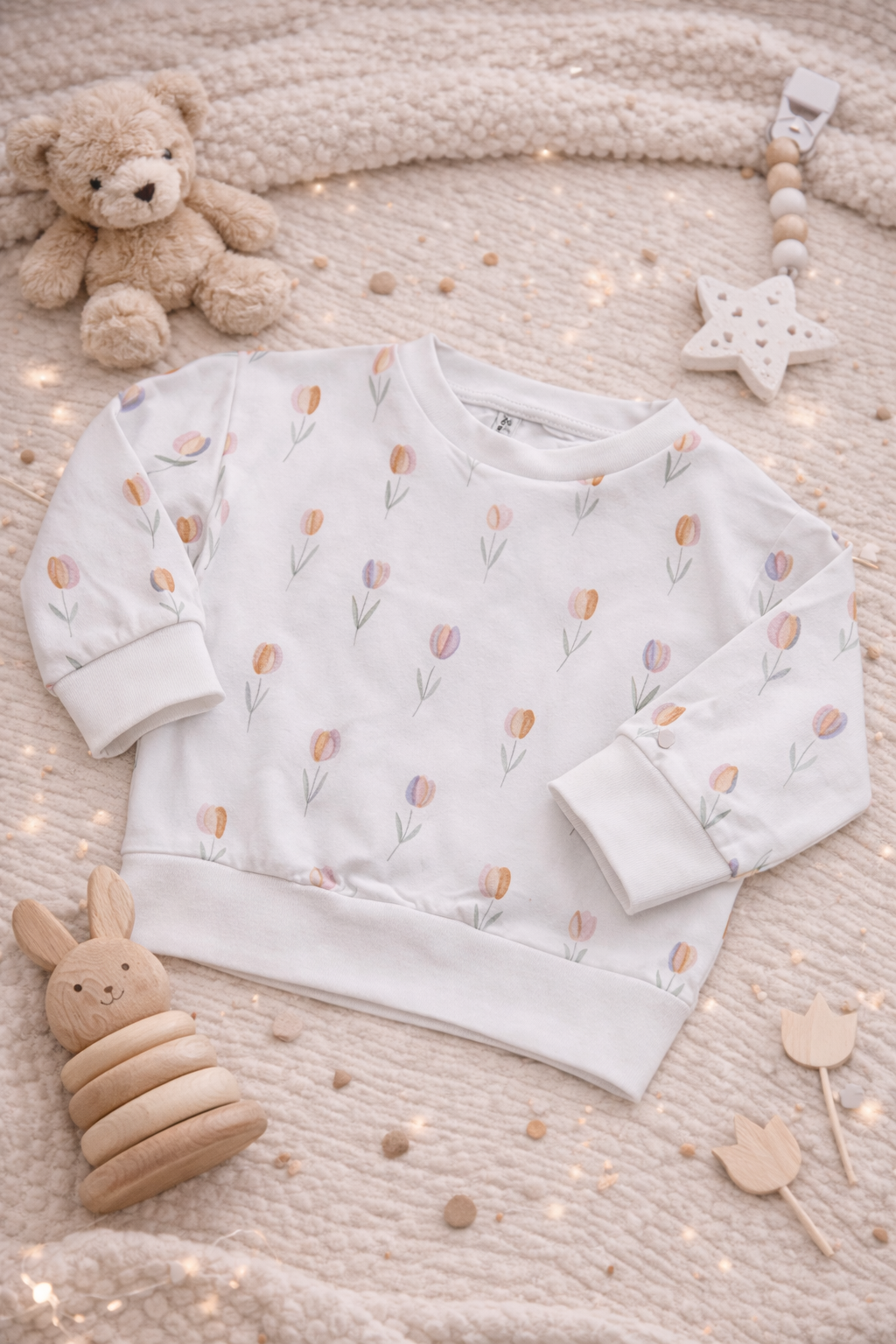 Pull oversize « Tulipes »