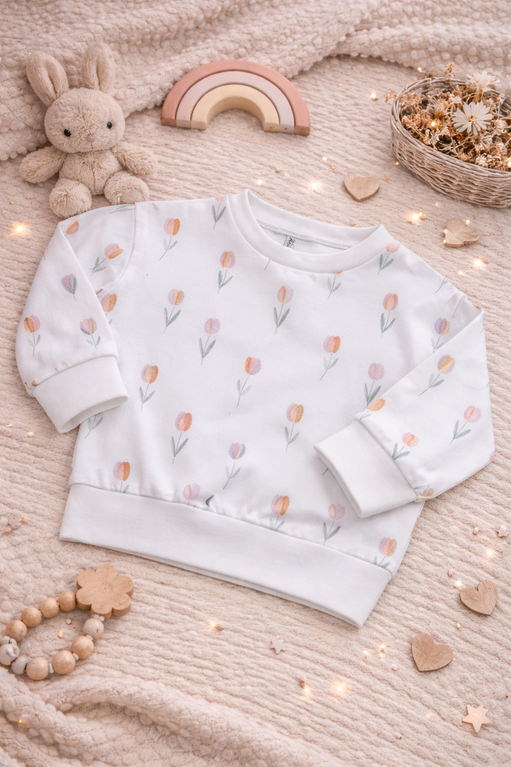 Pull oversize « Tulipes »