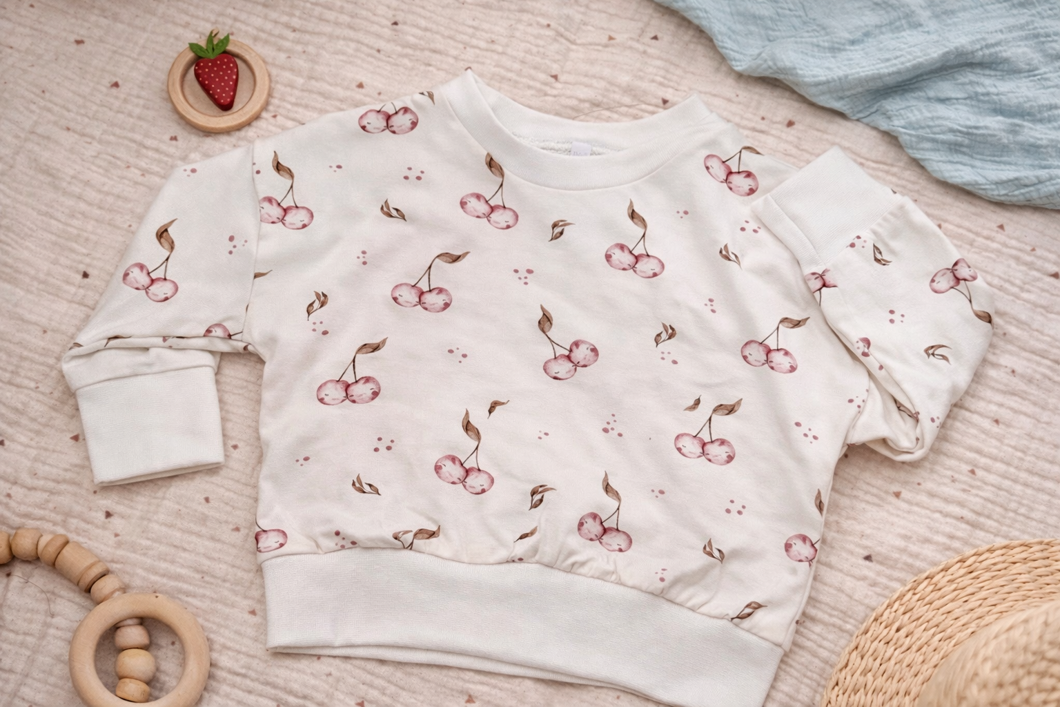 Oversize Pullover KIrschen