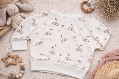 Oversize Pullover KIrschen