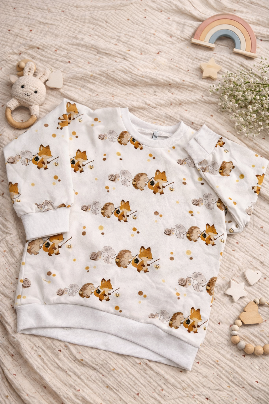 Oversize Pullover Laterne laufen