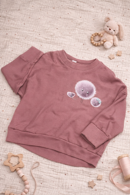 Pull oversize duveteux