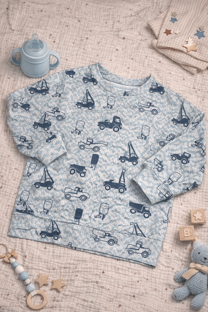 Oversize Pullover Baustelle