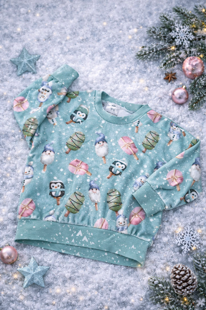 Oversize Pullover Eiszeit