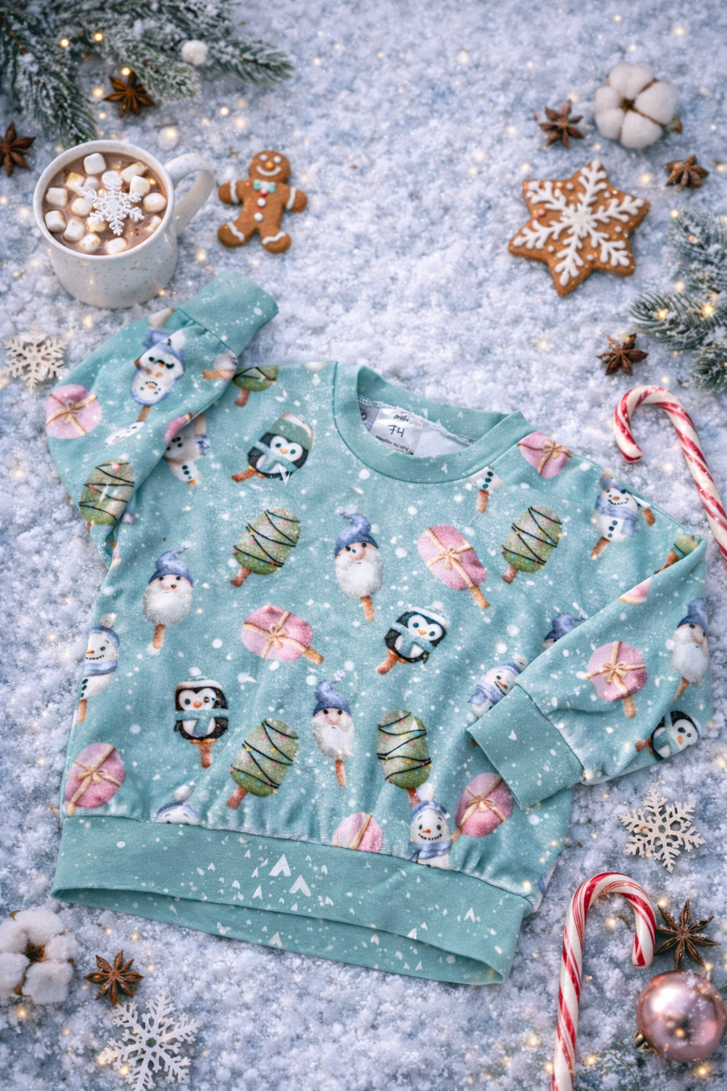 Oversize Pullover Eiszeit