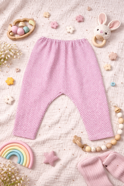 Leggings chevrons roses