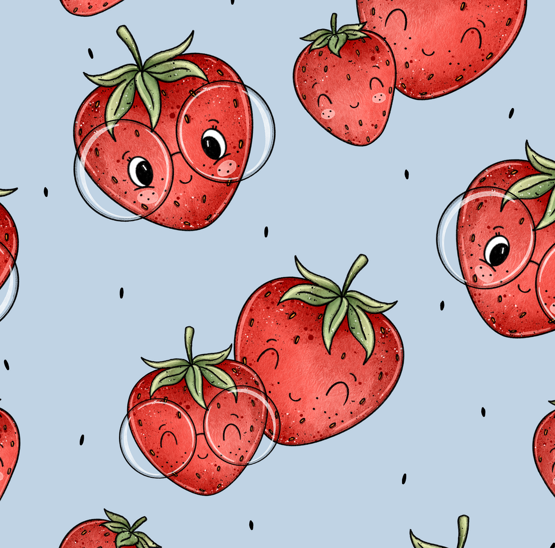 Erdbeeren blau