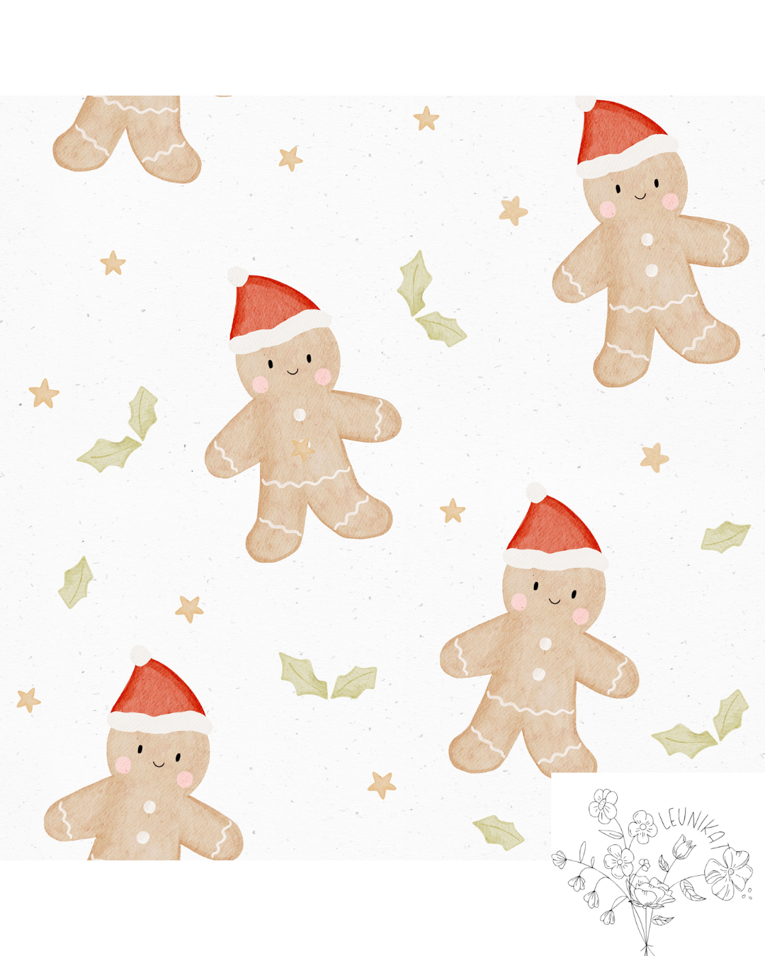 Lebkuchenmännchen weiß