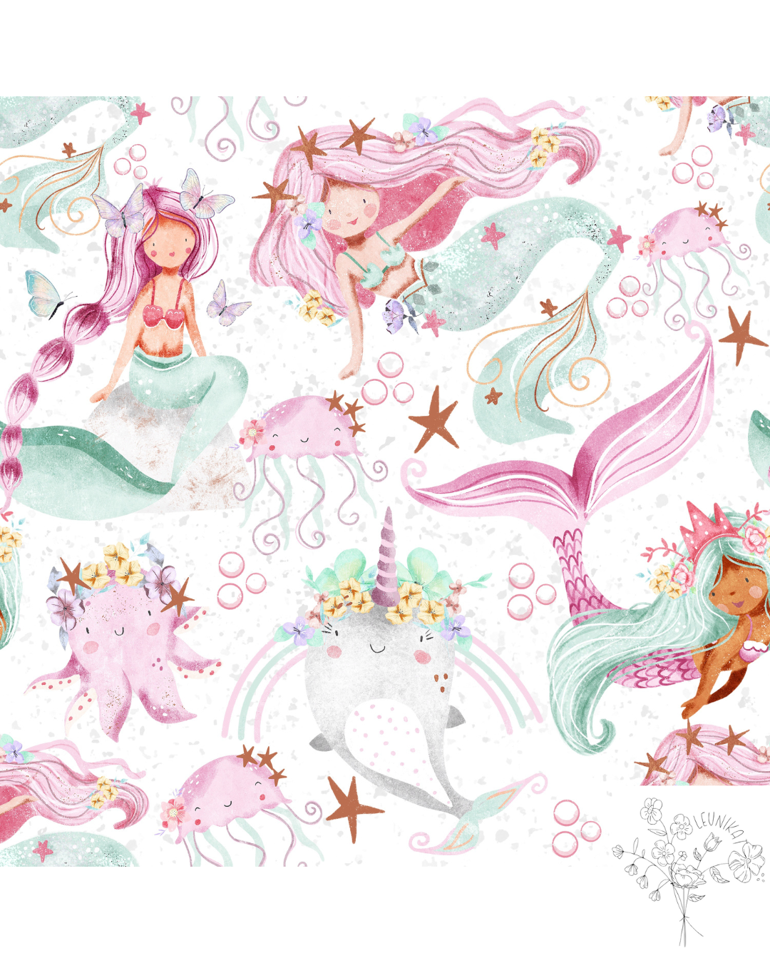 Meerjungfrau unter dem Meer