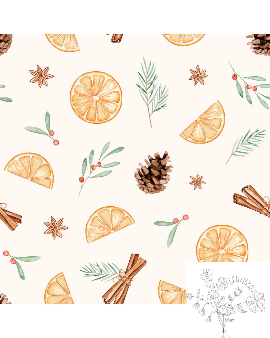 Orangen und Zimtstangen