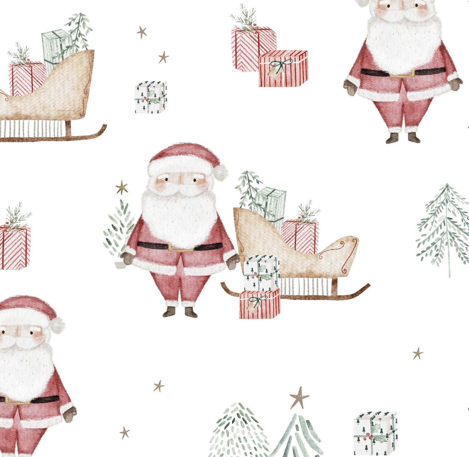 Le Père Noël avec son traîneau