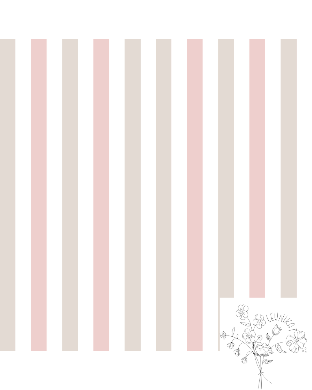 Streifen rosa beige weiß