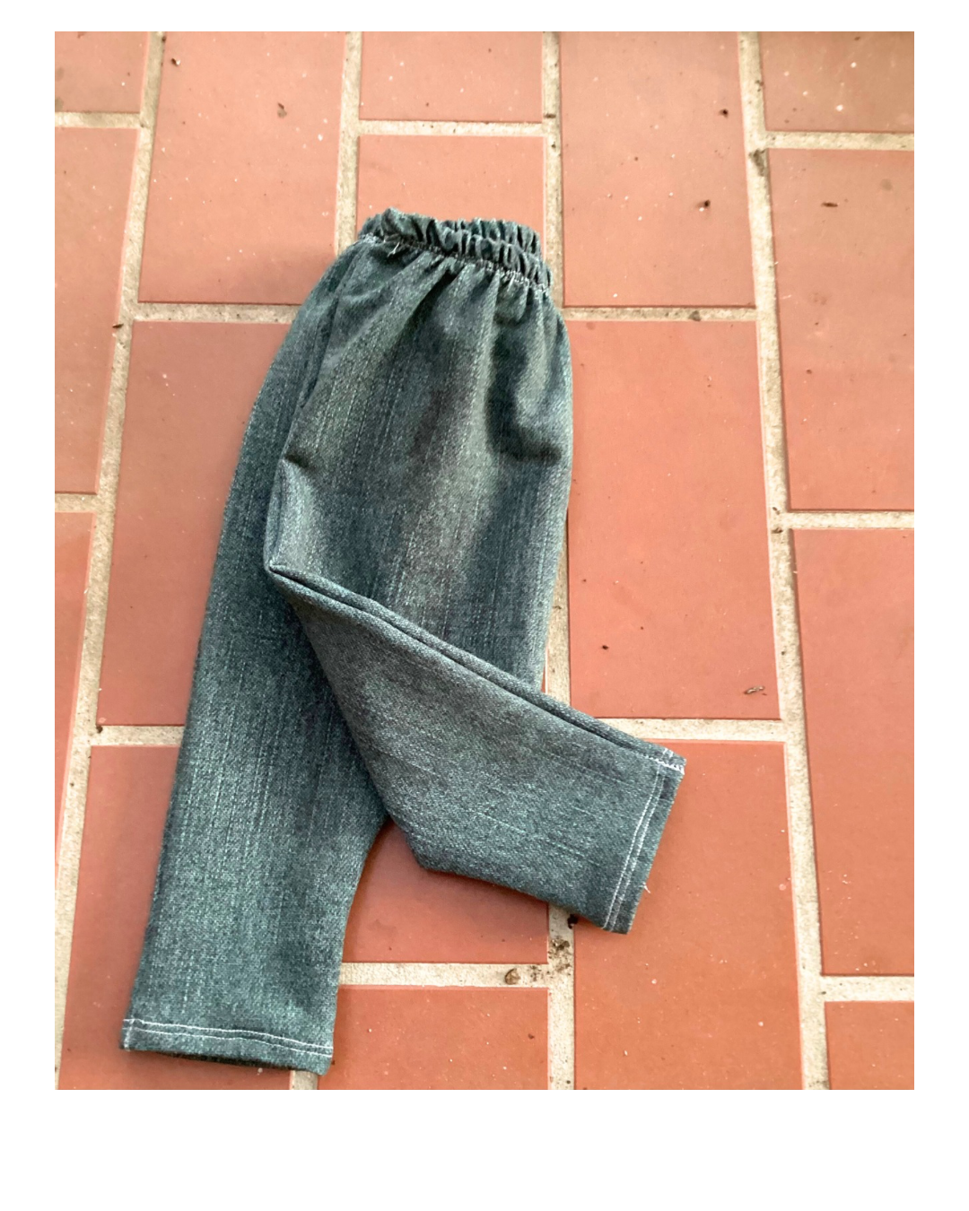 Leggings &quot;Jeans Optik dunkelgrün&quot;