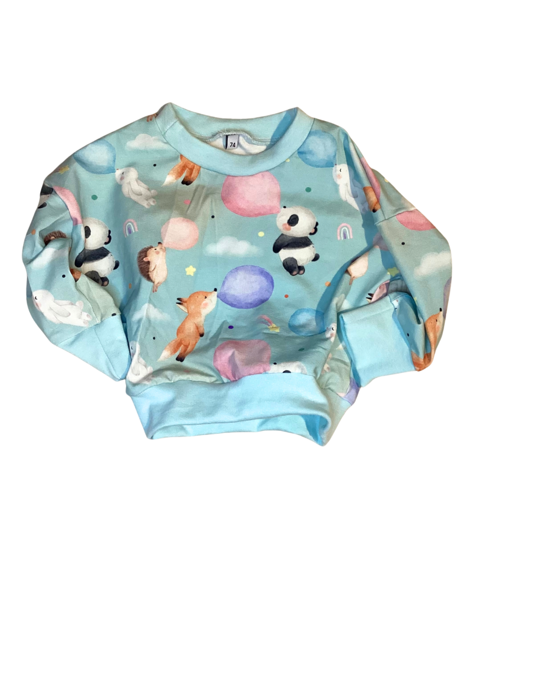 Oversize Pullover Seifenblasen