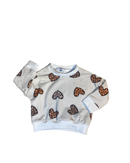 Oversize Pullover &quot;Leo Herzen farbig&quot;